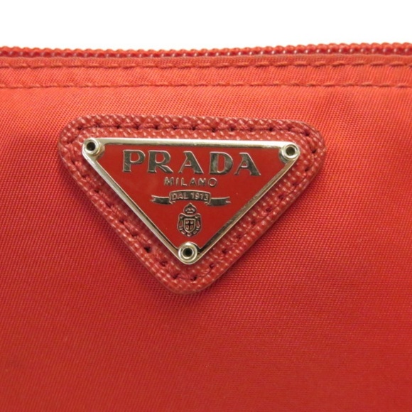 Prada Vela Nylon Cosmetic Bag Red - Picture 2 of 7